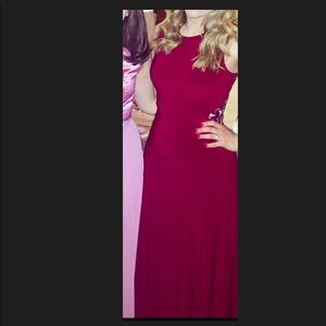 Red Formal Dress With Sheer back